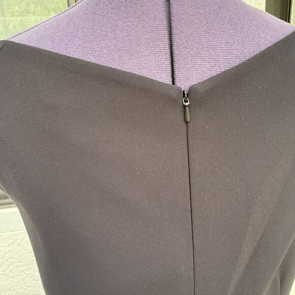 NWT Park‎ 108 Cocktail Dress Black Crepe Peplum Design Size 12 - Picture 10 of 10